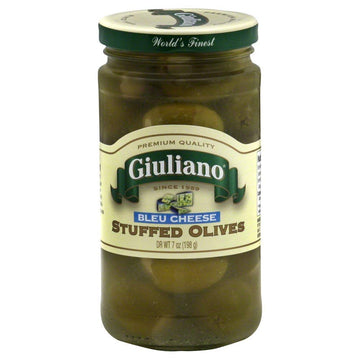 Giulianos Bleu Cheese Stuffed Olive, 7 Ounce - 6 Per Case.