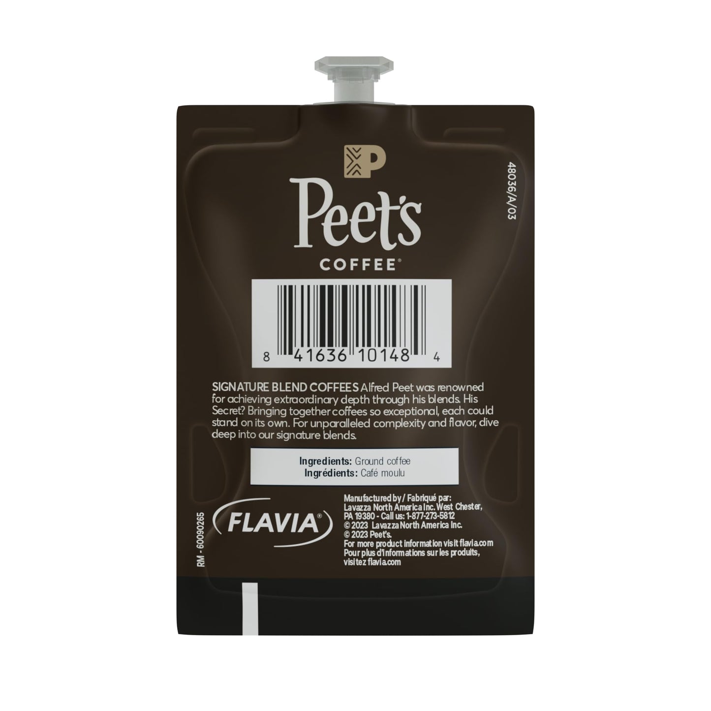 Flavia Peets Coffee French Roast Freshpacks works only with Flavia malt-inspired  Dark Roast (Case of 76)