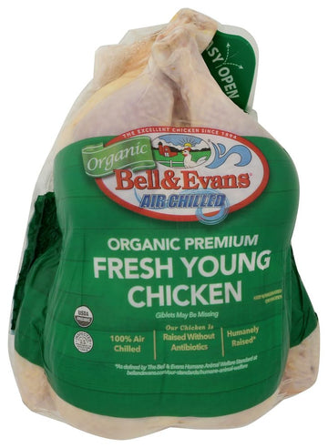Bell & Evans, Organic Chicken Whole Fryer Bagged Air Chilled Step 2