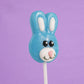 Sweetzo Easter Candy Bunny Lollipops, Individually Wrapped Fruit Flavored Suckers, Gift Basket Stuffers (24 Count)