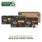 Peets Coffee Single Serve Pods Variety Pack - Luminosa, Café Domingo, Organic Alma De La Tierra, House Blend, 40 Count (4 Boxes of 10 Pods)