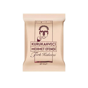 KURUKAHVECI MEHMET EFENDI Turkish Coffee, Arabica Beans, Roasted, Medium to Heavy-bodied, 3.52 OZ / 100 Gr