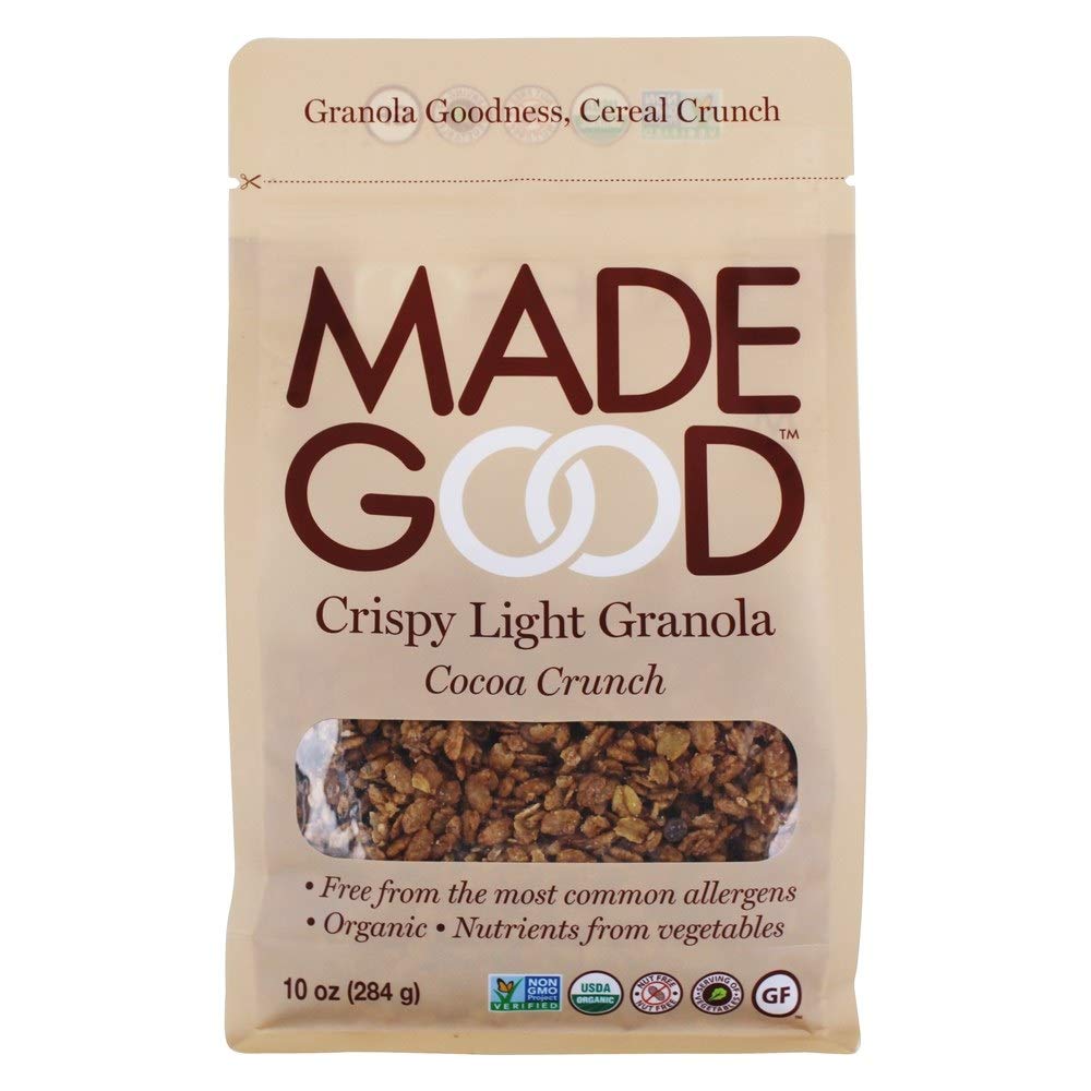 Made Good Crispy Light Granola Nutfree Gluten Free, Allergy Friendly, Usda Certified Organic Ingredients, Vegan, Nongmo Nutrient