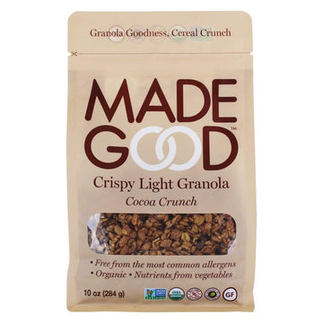 Made Good Crispy Light Granola Nutfree Gluten Free, Allergy Friendly, Usda Certified Organic Ingredients, Vegan, Nongmo Nutrient