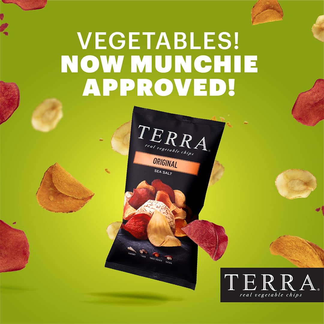 Terra Original Sea Salt Real Vegetable Chips, 5 Oz (Pack Of 6)