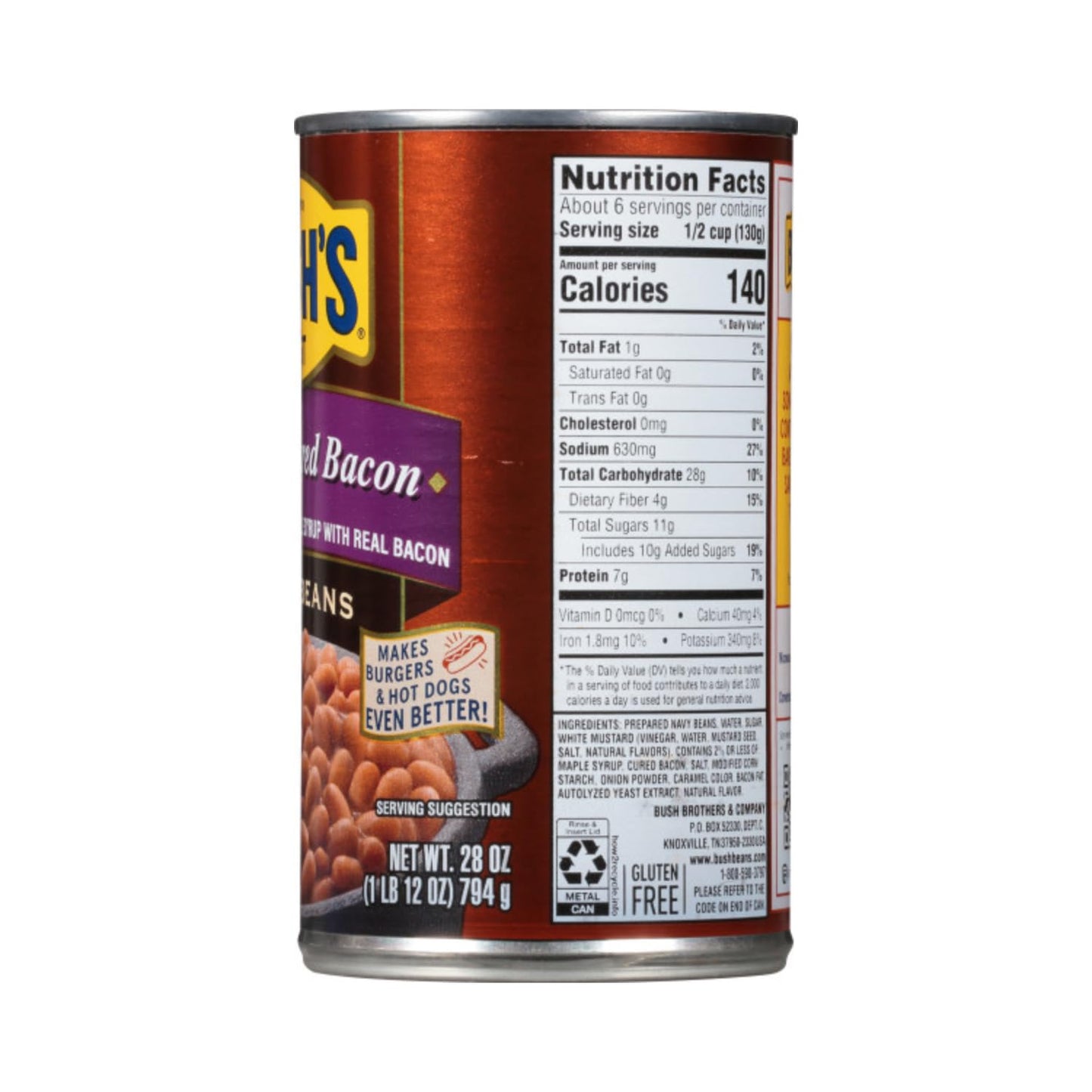 Bushs Best Baked Beans Variety Pack, Bacon Maple Country Mix, 168 Oz (3 Maple Cured Bacon, 3 Country Style)