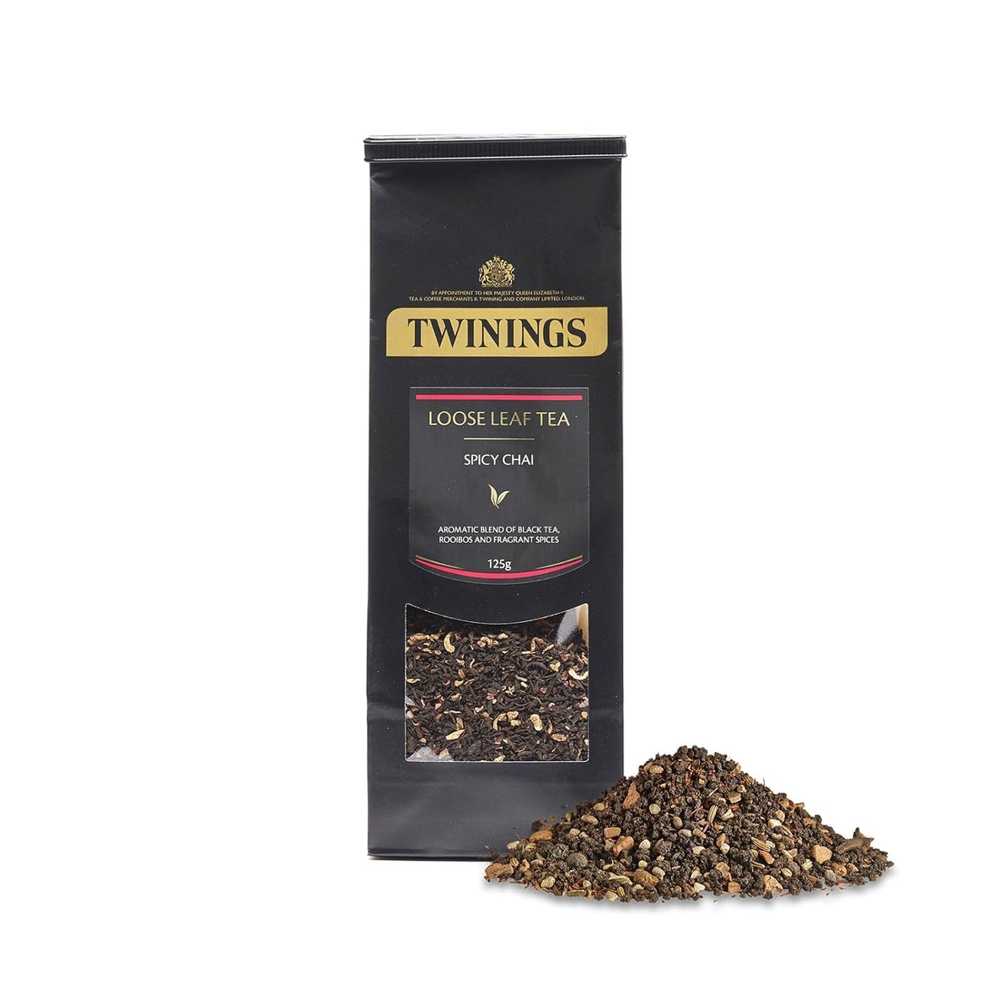 Twinings Spicy Chai Loose Leaf Black Tea, Caffeinated, 4.41 Ounce Pouch