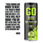 Origin Jocko GO Energy Drinks Sugar Free - KETO, Vitamin B12 & B6 - 12 Fl Oz (Pack of 12) - Sour Apple