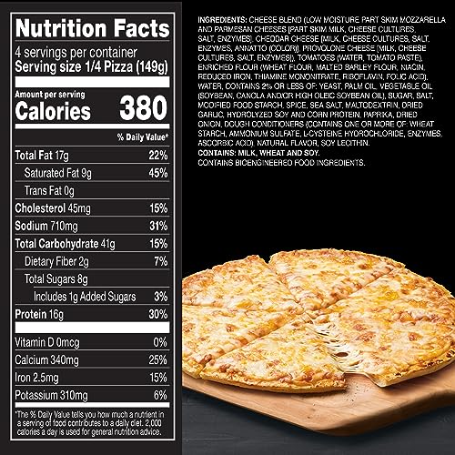 Red Baron Four Cheese Classic Crust Frozen Pizza, 21.06 Oz