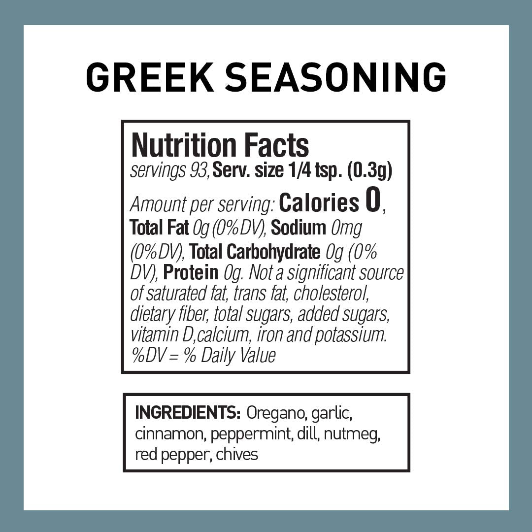 The Spice Hunter Seasoning Blend Jar, Greek, 1 Oz