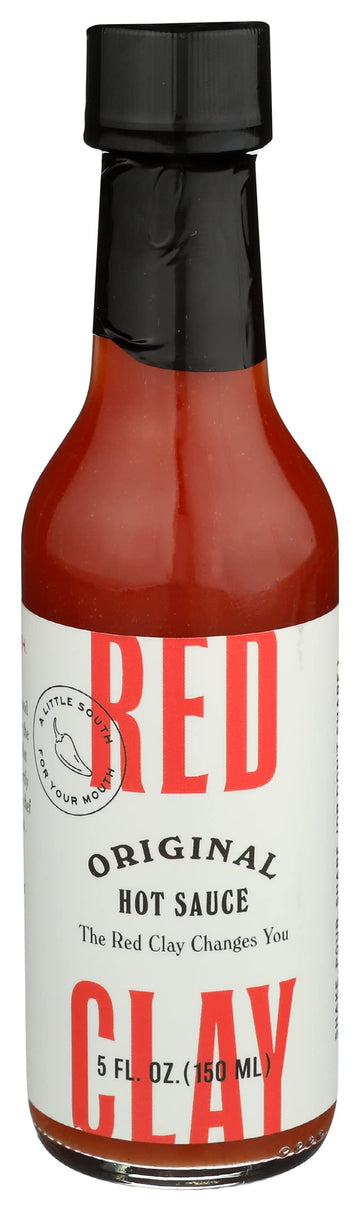 Original Hot Sauce By Red Clay Hot Sauce, Southern Style Condiment And Marinade, Gluten Free, Sugar Free, Keto Friendly, Sustainably Sourced, Mild Heat, Made In Usa, 5Oz