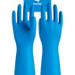Pacific Ppe 4 Pairs Reusable Dishwashing Cleaning Gloves With Latex Free, Cotton Lining, Kitchen Gloves, Blue, Large