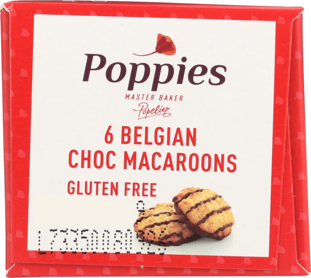 Poppies Cookie Macaron Chocolate Drizzle, 7.8 Ounce, Pack of 1