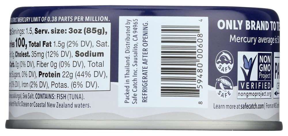 Safe catch - Wild Albacore Tuna canned - 5 oz.
