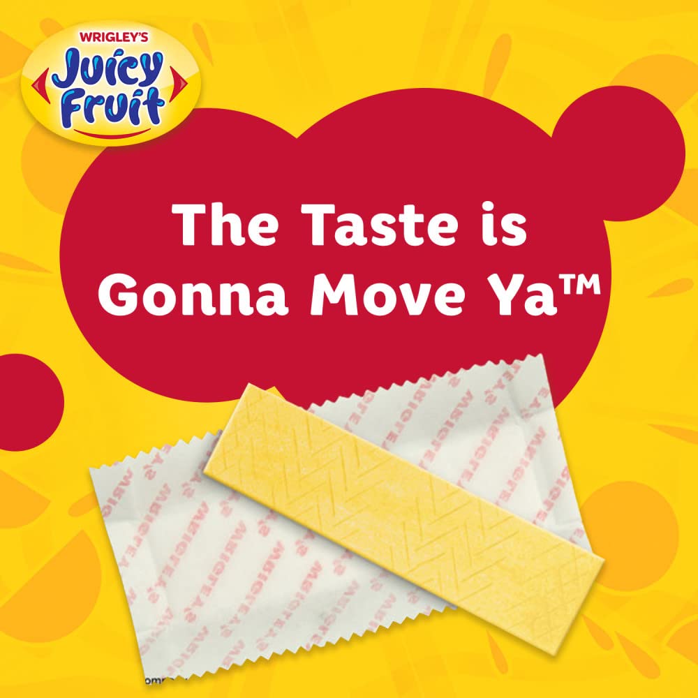 Juicy Fruit Original Bubble Gum Chewing Gum Bulk Pack, 5 Stick (Pack Of 40)