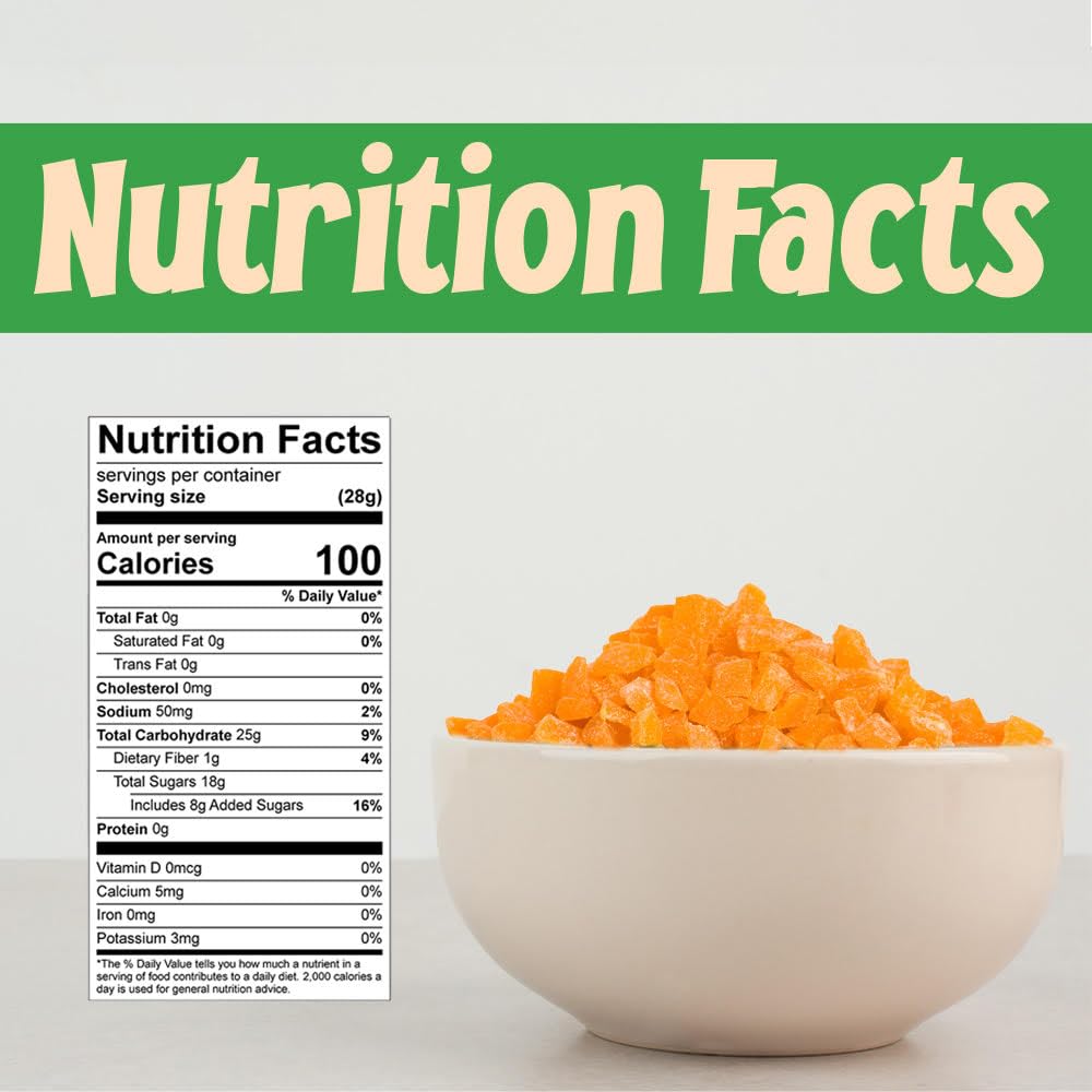 Sincerely Nuts Diced Mangos (2 LBS)-Nutritious and Satisfying Tropical Fruit-Healthy Alternative for Sweet Tooth- Gluten-Free Fo