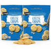 Parmesan Cheese Crisps 2-Pack, 1.95 oz Each - Gluten-Free Crunchy Real Cheese Snack, 13g Protein, Oven-Baked Parmesan Crisps