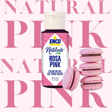Enco Naturals Food Coloring Gel Pink 1.41 Oz (40G) Concentrated