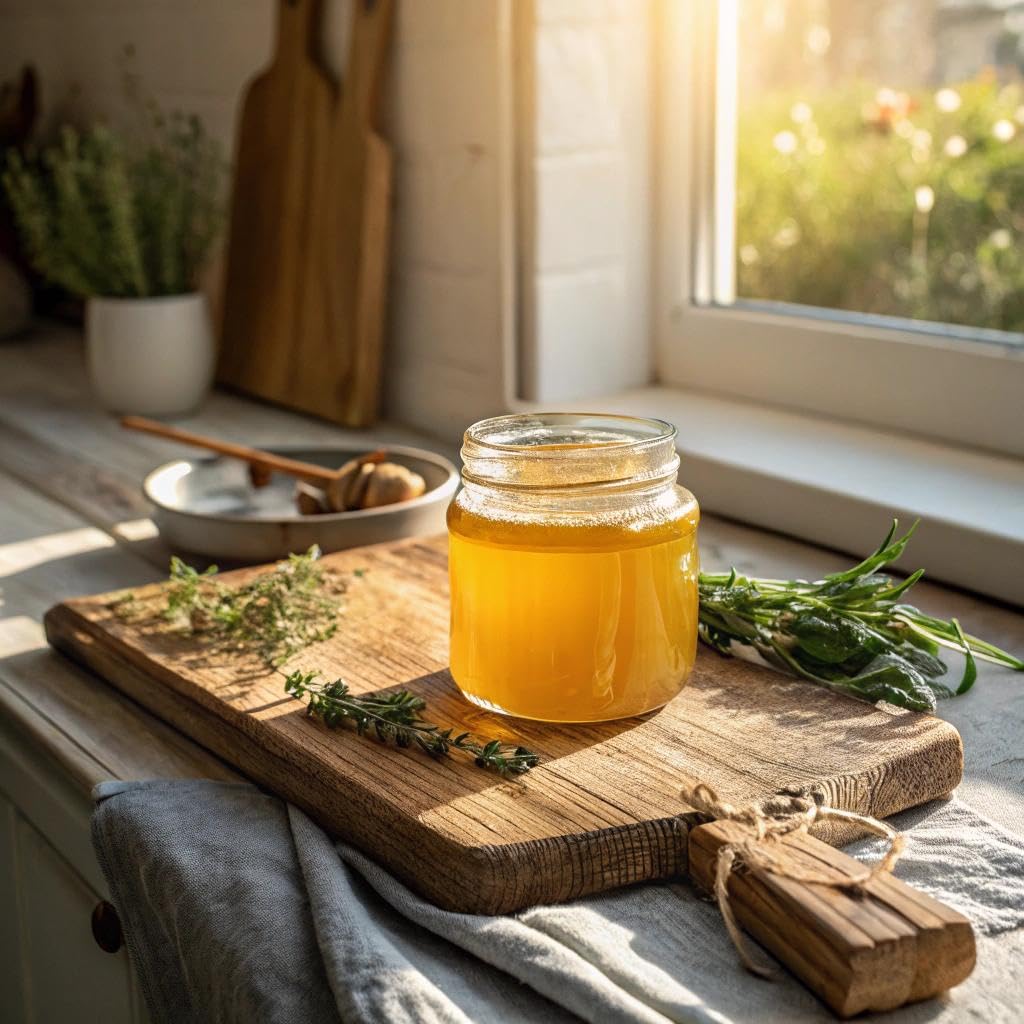 Spring Sunrise Organic Brown Ghee - Grass Fed Clarified Butter - Keto & Paleo Friendly, Lactose & Gluten Free Cooking Oil With High Smoke Point - 8 Oz Jar