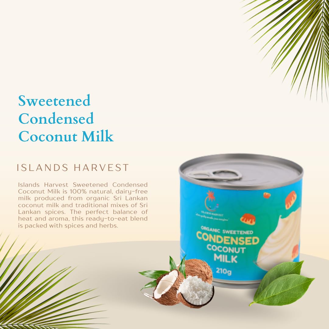 Islands Harvest Sweetened Condensed Coconut Milk Pack Of 6 | Gluten-Free, Non-Gmo, Vegan Coconut Milk | Rich And Tasty Coconut F