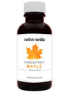 Native Vanilla - Pure Maple Extract - 4 Fl Oz - Pure Flavors And Extracts - Perfect For Cooking, Baking, And Dessert Crafting