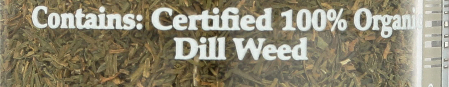 Morton & Bassett Organic Dill  , Gluten Free, Non-GMO, 0.8 oz Jar