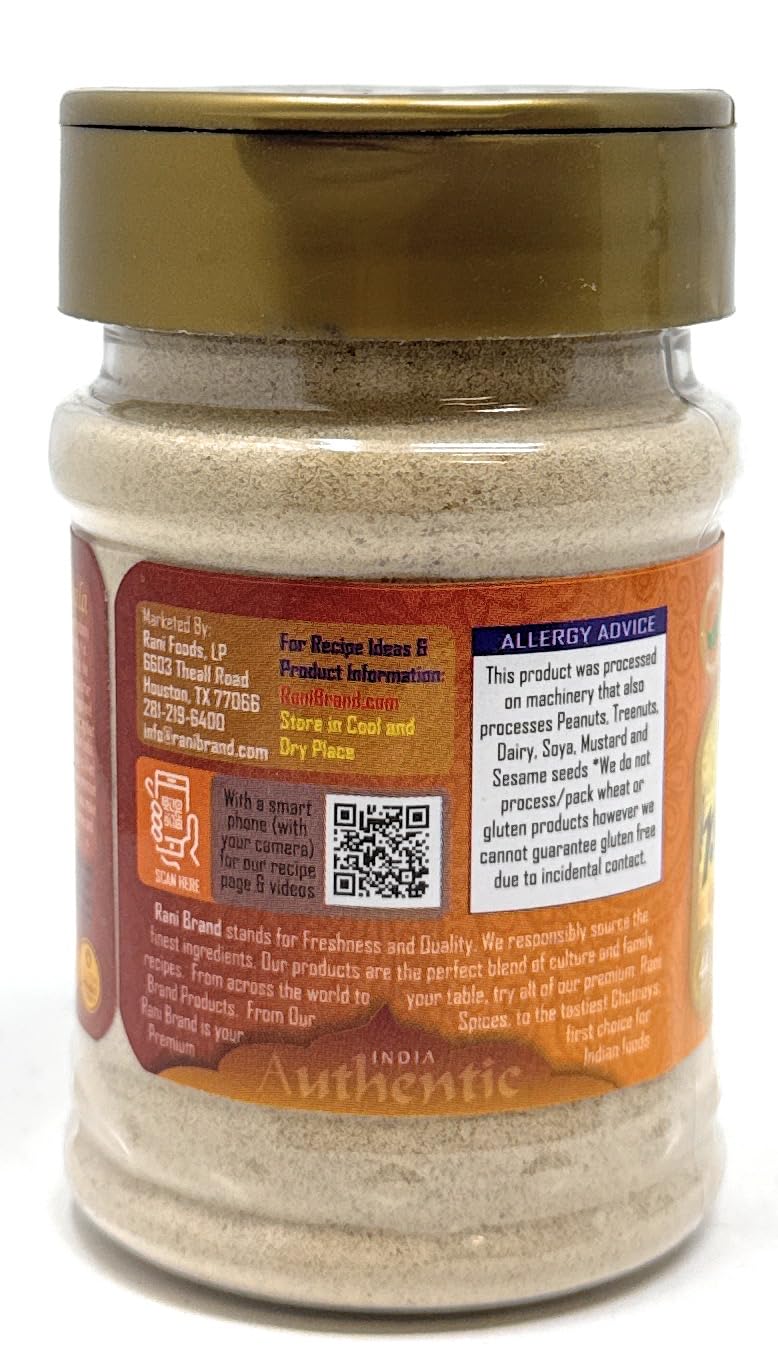 Rani Pani Puri Masala 14-Spice Blend, All Natural, Vegan, Gluten Friendly, 4.2oz PET Jar