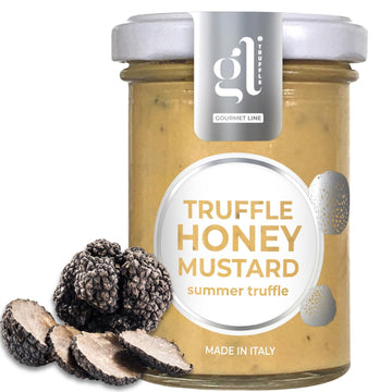 Truffle Honey Mustard, 100 Gr (3.52 Oz), Sweet And Savory Condiment, Spreadable, A Fusion Of Sweetness And Zest, Non Gmo, Produc