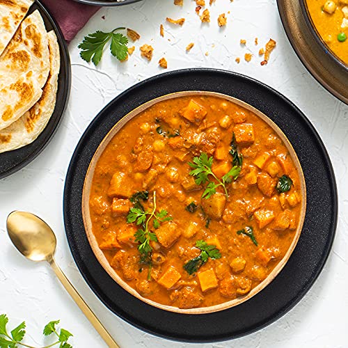 Patak'S Ready To Eat Meals Including Butter Chickpeas, Veggie Korma, Lentil & Tikka Masala, A Flavorful Balanced Melody Of Veggi