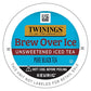 Twinings Brew Over Ice Unsweetened Black Iced Tea K-Cup Pods For Keurig, Caffeinated - 12 Count