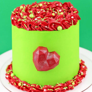 Grinch Sprinkles For Cookie Decorating Fancy Heart Sprinkles For Cake Decorating Edible Cake Decorations, Green Sprinkles With R
