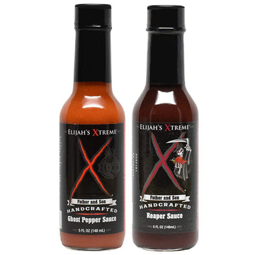 ElijahS Xtreme Carolina Reaper Hot Pepper Sauce With Sweet Black Cherries  Cranberries And Kentucky Flavor Blend (5 Oz) (2-Pack) (Xtreme Ghost Pepper And Carolina Reaper)