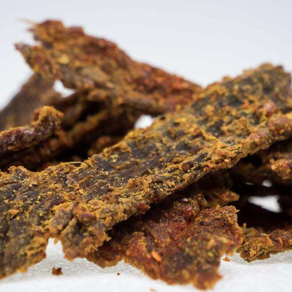 Pepper Joes Mango Habanero Beef Jerky - Premium Beef Jerky Brisket Cuts Covered With Spicy Habanero Peppers, Mango, Lime, Honey,