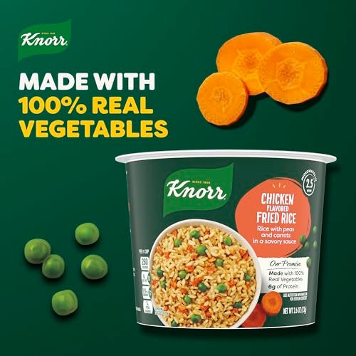 Knorr Rice Cup Chicken Flavored Fried Rice Delicious Rice Dish No Artificial Flavors Or Preservatives 2.6 Oz