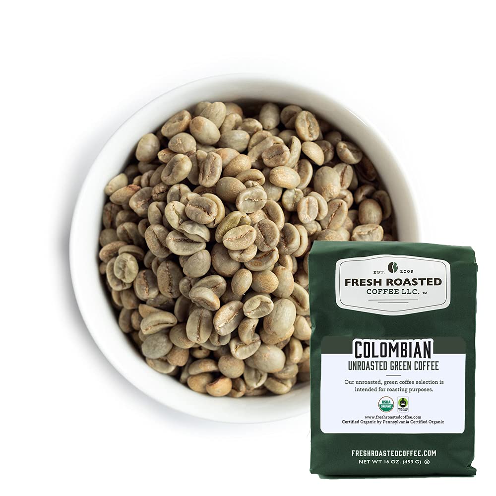 Fresh Roasted Coffee, Unroasted Organic Explorer Home Roasting Starter Kit, Kosher