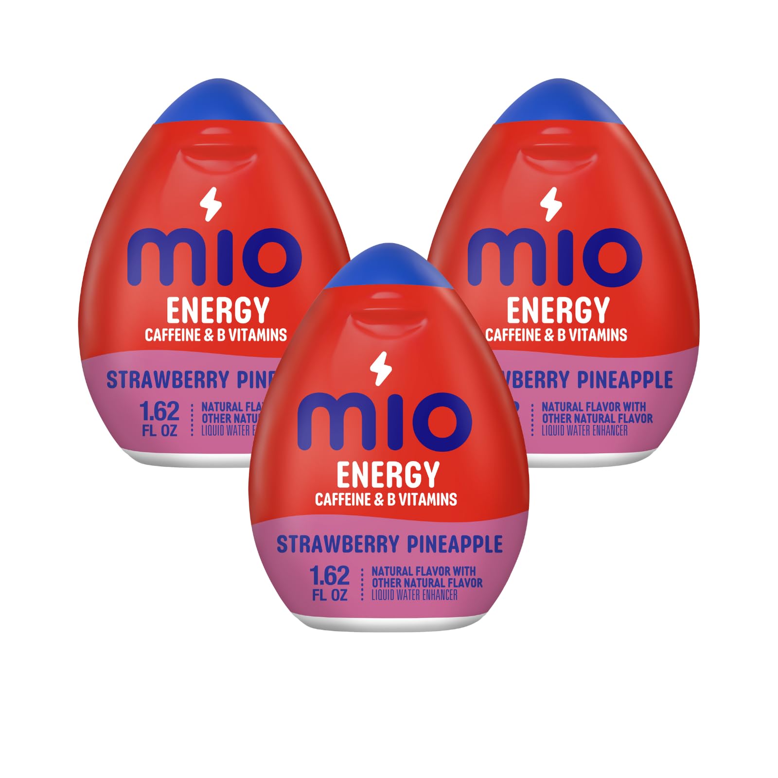 Mio Energy Liquid Flavor Enhancer With Energy Blend And B Vitamins - 3 Pack (Strawberry Pineapple Smash)
