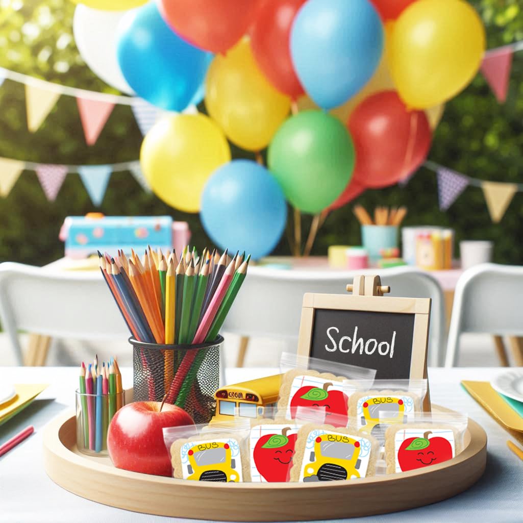 School Cookies Teacher Appreciation Bulk Individually Wrapped Party Favors | Thank You 24 Pack | Back To School Gift Basket | Ap