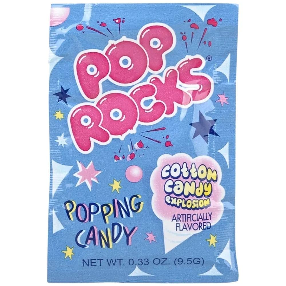 Pop Rocks Popping Candy, Cotton Candy, 24 Count, 0.33 Ounce (Pack Of 24)
