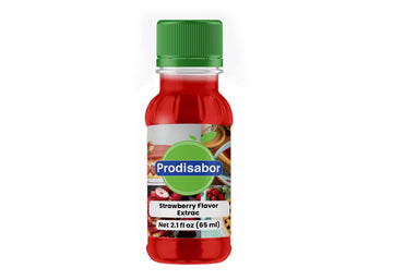 Prodisabor Strawberry Flavor Extract 65ml, Sweet & Fruity, Flavoring Agent, Baking