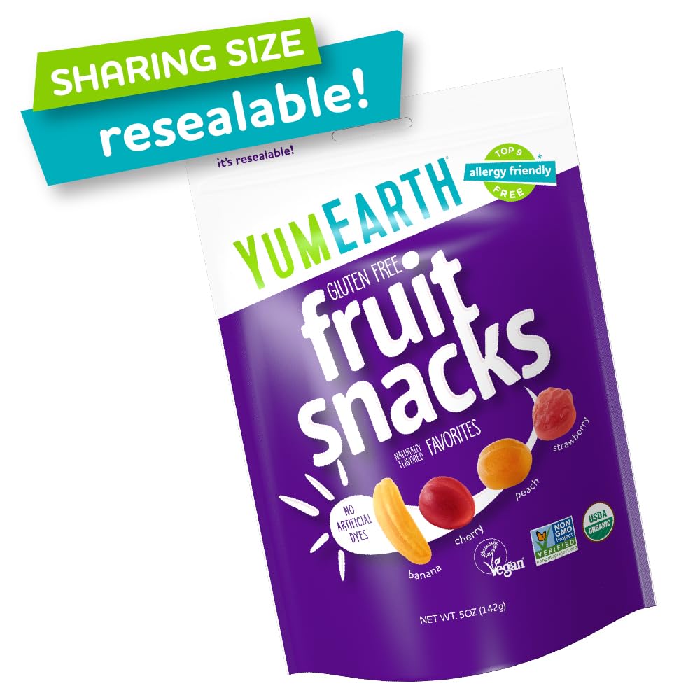 Yumearth Organics - Organic Fruit Snack - 4 Flavors - Case Of 6 - 5 Oz.