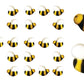 Bees Cakes Decorations- Bumble Bee Shaped Edible Hard Sugar Decorations, 48 Pcs By R.U.S. Candy Company