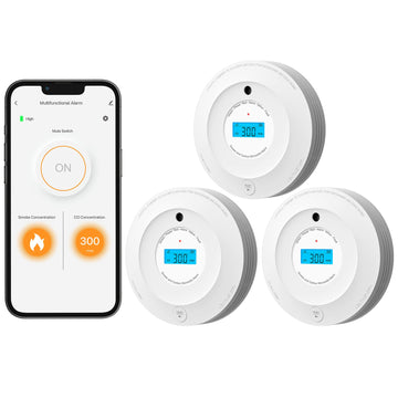 Aegislink Wi-Fi Combination Smoke And Carbon Monoxide Detector Compatible With Tuyasmart & Smart Life App, Sc-Wf240, 3 Pack