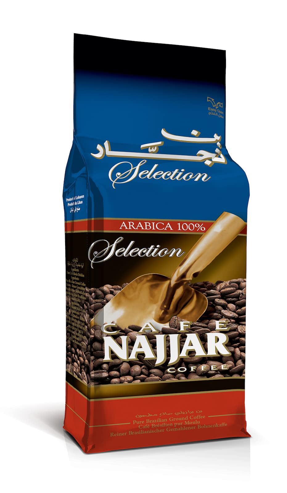 Caf   Najjar, Turkish Coffee, 450Gr , 100% Arabica Coffee Beans, Ground Coffee, Dark Roast, Lebanese Coffee, Arabic Coffee, Coff