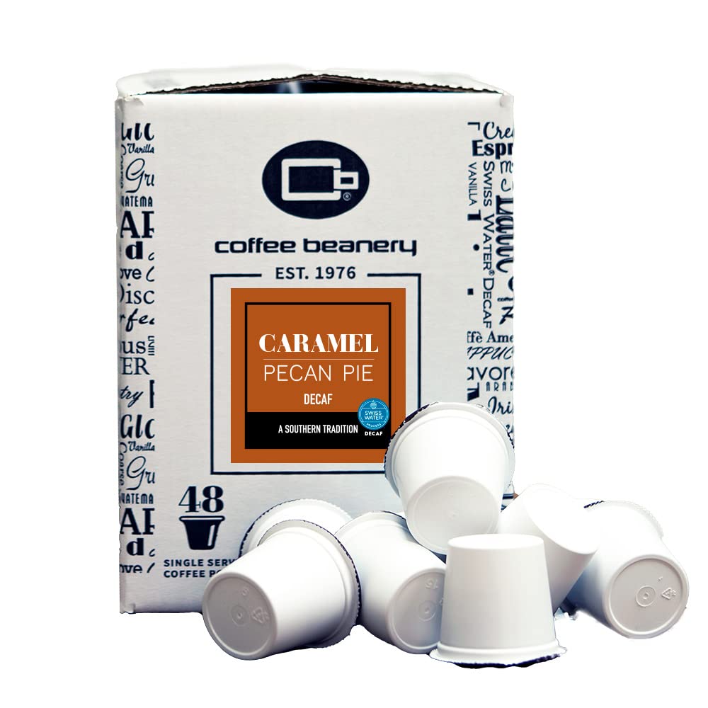 Coffee Beanery Caramel Pecan Pie Decaf Coffee Pods Medium Roast 192ct Bulk