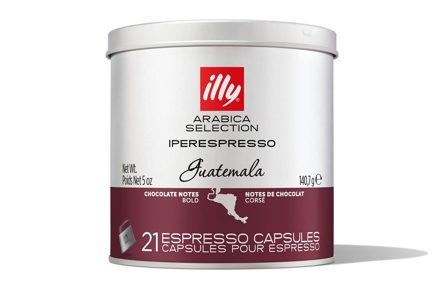 illy Coffee iperEspresso Capsules - Single-Serve Coffee Capsules & Pods - Single Origin Coffee Pods - Guatemala Bold Roast  Notes of Chocolate - For iperEspresso Capsule Machines - 21 Count