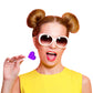 Fruidles Lollipops Mini Heart Shaped Flavored Delicious Lollipop, Individually Wrapped, 5G Lollipop (1200 Lollipops, Grape)