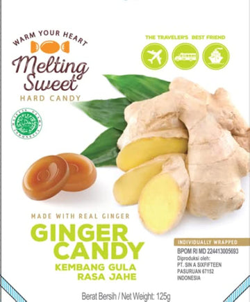 Melting Sweet Premium Individually Wrapped Hard Candy (Ginger, 4.4Oz, Pack Of 1)