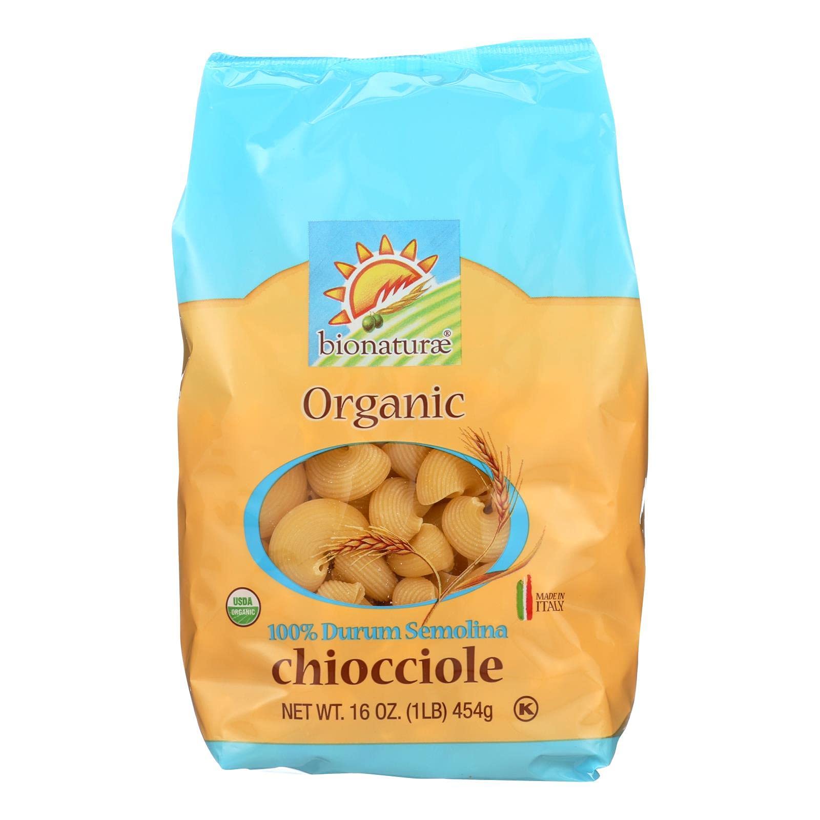Bionaturae Organic Chiocciole Pasta, 16 Ounce - 12 per case