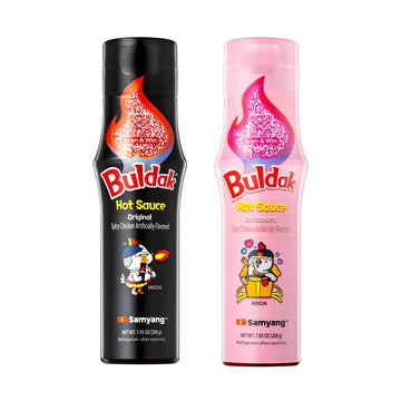 Samyang Buldak Korean Spicy Hot Chicken Sauce Carbonara Flavor Authentic Korean Sauce for Noodles and Rice 5.57 fl oz (Pack of 2
