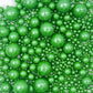 Gevog 1 Bottle Green Pearls Sprinkles Mixing Edible Cake Cupcake Sprinkles for Wedding Valentines Party Baking Cupcake Cookie Ic